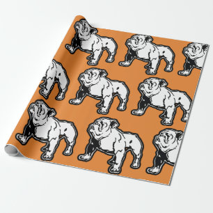 English Bulldog Birthday Gift Wrap