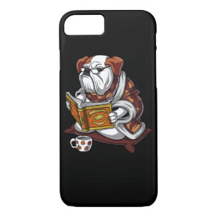 English Bulldog Book Reading Dog Funny Pet Case-Mate iPhone Case