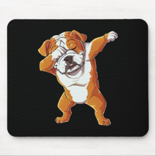 English Bulldog Boys Dab Dance Puppy Lover  Mouse Pad