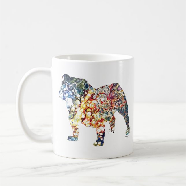 English Bulldog, Bulldog gifts, Bulldog Coffee Mug (Left)