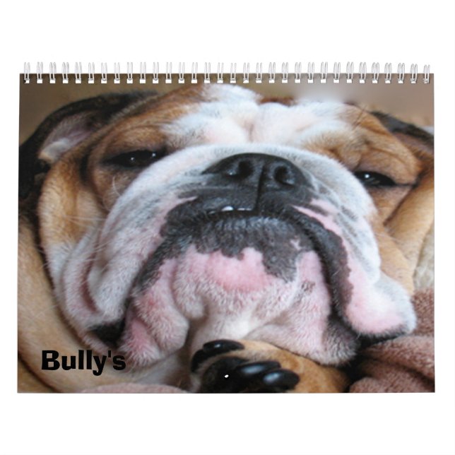 english bulldog calender calendar (Cover)