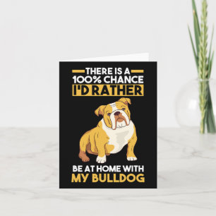 English Bulldog Card