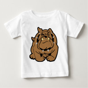 English Bulldog Cartoon Baby T-Shirt