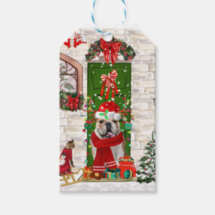 English Bulldog Christmas  Gift Tags