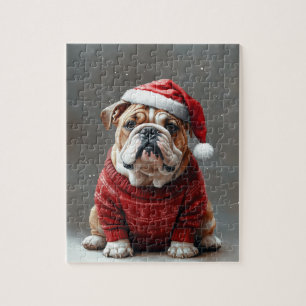 English Bulldog Christmas  Jigsaw Puzzle