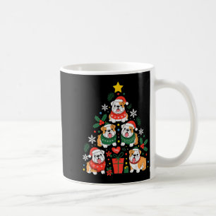 English Bulldog Christmas Tree Dog Lover Women Men Coffee Mug