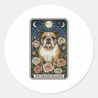 English Bulldog Classic Round Sticker