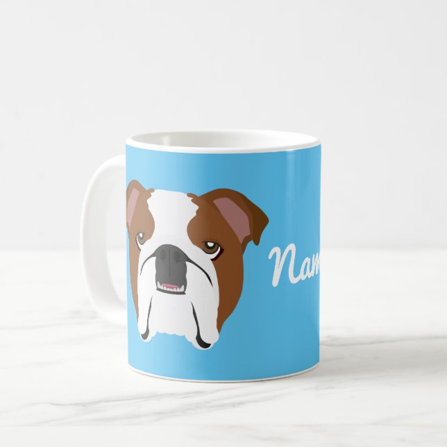 English Bulldog Coffee Mug (Front Left)