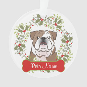 English Bulldog Customizable Ornament
