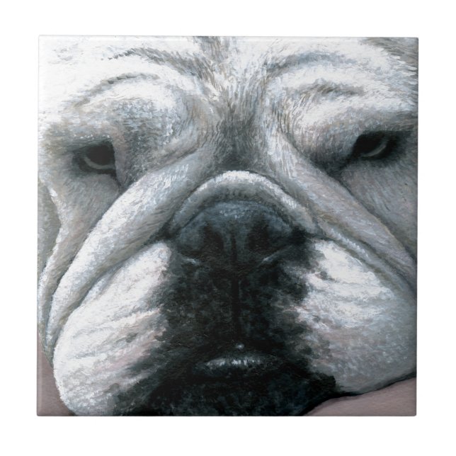 English Bulldog Dog 118 Tile (Front)