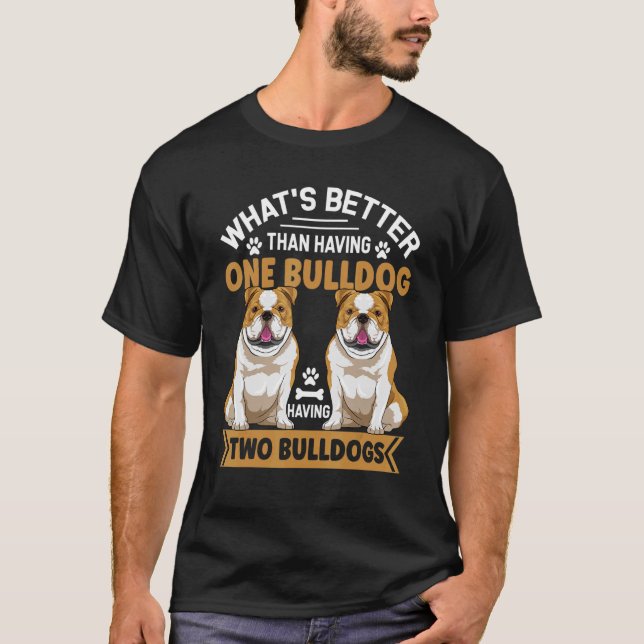 English Bulldog Dog Apparel For Men And Women T-Shirt (Front)