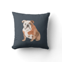 English Bulldog & Dog Bones