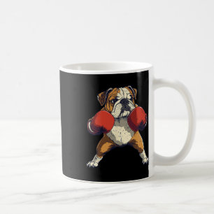 English Bulldog Dog Dressed As A Boxer Funny Boxin Coffee Mug