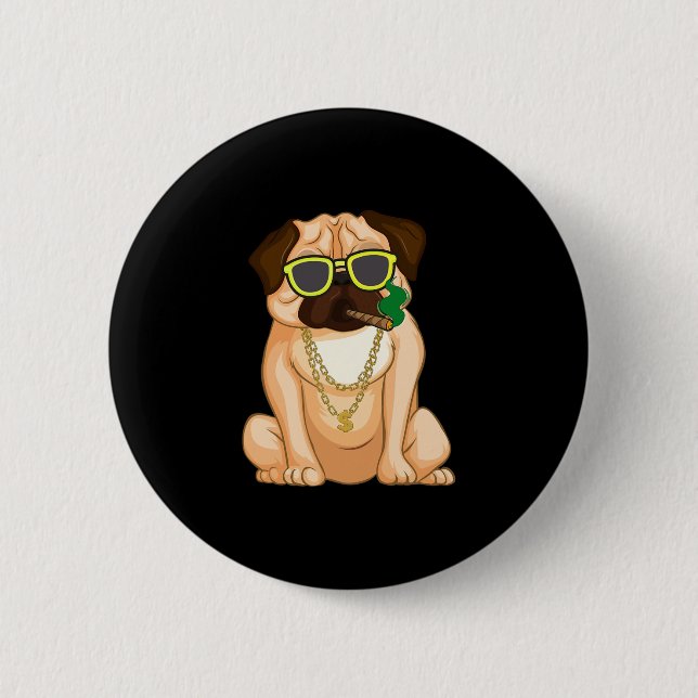 English Bulldog Dog Lover Fun  2 Inch Round Button (Front)