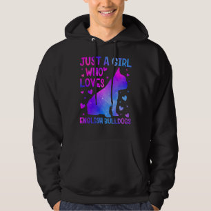 English Bulldog Dog Lover Sunflower Dog Best Dog M Hoodie