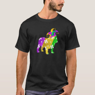 English Bulldog Dog Mardi Gras Carnivals Funny Pup T-Shirt