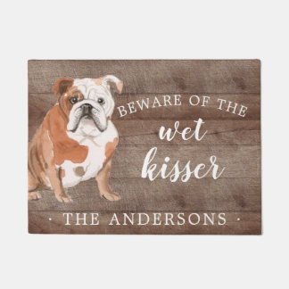 English Bulldog Dog Personalized Door Mat
