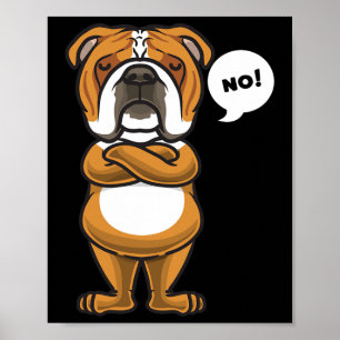 English Bulldog Dog Poster