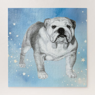 English Bulldog drawing Jigsaw Puzzle