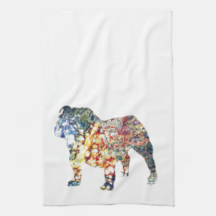 English Bulldog, English Bulldog Gifts, Bulldog Kitchen Towel
