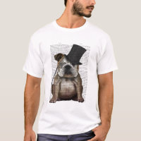English Bulldog, Formal Hound and Hat