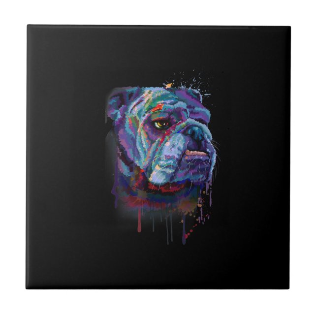English Bulldog Gift A English Bulldog Mom Tile (Front)