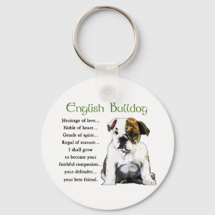 English Bulldog Gifts Keychain