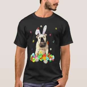 English Bulldog Happy Easter Day Dog Dad Dog Mom T-Shirt