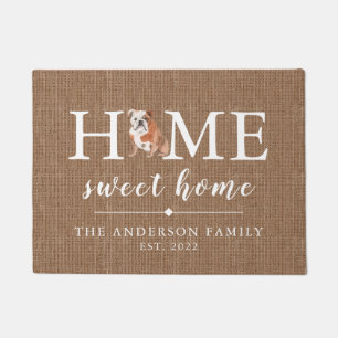 English Bulldog Home Sweet Home Doormat