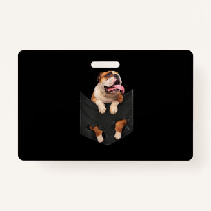 English Bulldog In Your Pocket  Dogs Lovers Badge