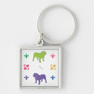 English Bulldog Keychain