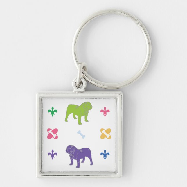 English Bulldog Keychain (Front)