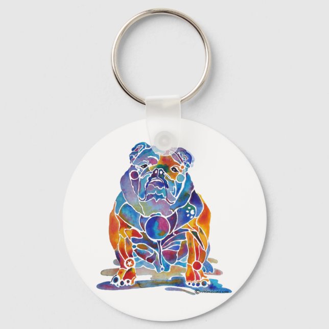 English Bulldog Keychain (Front)