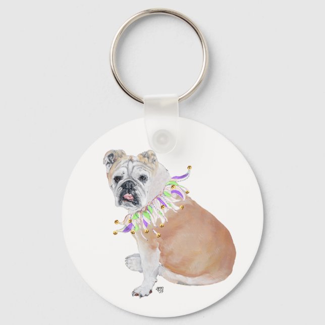 English Bulldog Keychain (Front)