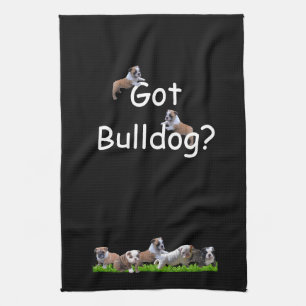 English Bulldog Kitchen Towel