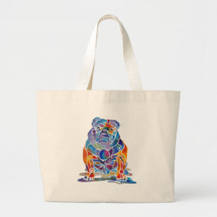 English Bulldog Large Tote Bag