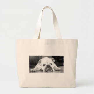 English Bulldog Large Tote Bag