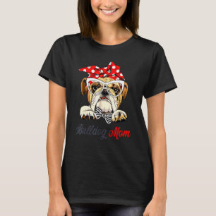 English Bulldog Love Cute Bully Dog Mom  Womens T-Shirt