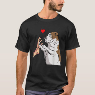 English Bulldog Love Funny Bully Dog Mom Girls Gif T-Shirt