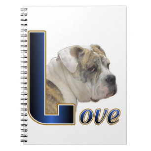 English Bulldog Love Notebook