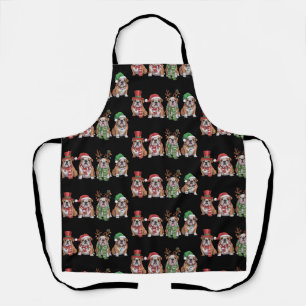 English Bulldog Lover Christmas Dog Mom Xmas Gift Apron