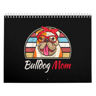 English Bulldog Lover Gifts Bulldog Mom Dad Calendar