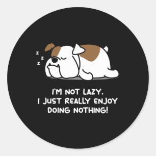 English Bulldog Lover Puppy Dog English Bulldog Classic Round Sticker