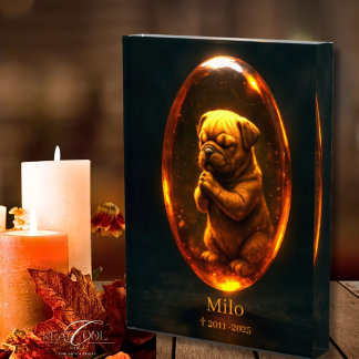 English Bulldog Memorial  Photo Block