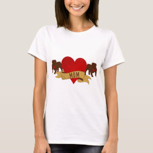 English Bulldog Mom [Tattoo style] T-Shirt