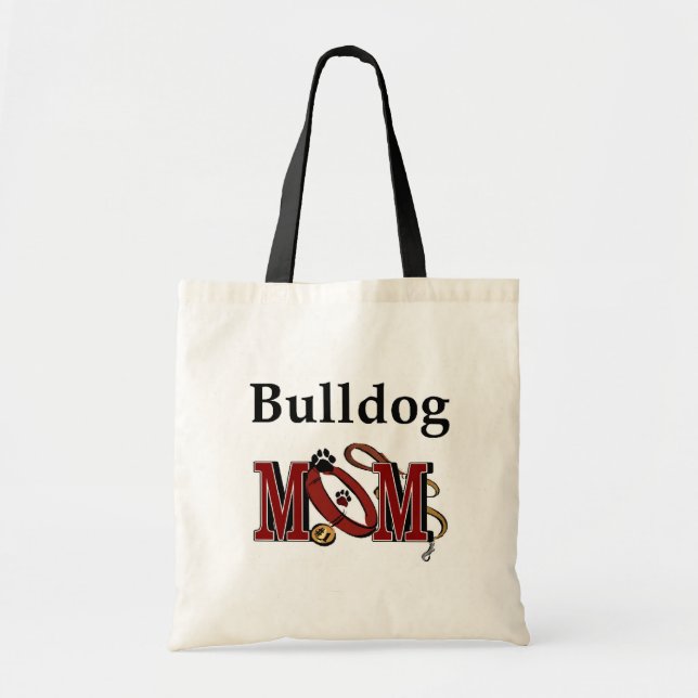 ENGLISH bulldog mom Tote Bag (Front)
