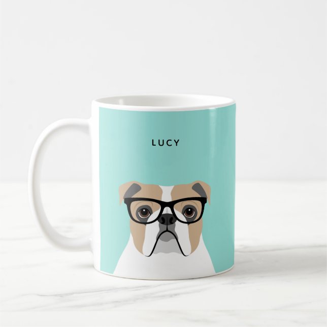 English Bulldog Mugs (Left)