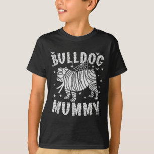 English Bulldog Mummy - Halloween T-Shirt