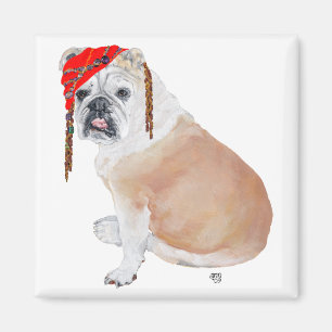 English Bulldog Pirate Magnet