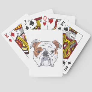 English Bulldog Playing Cards